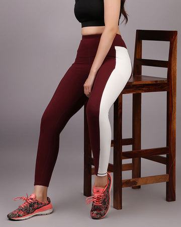 Gym Leggings - Maroon